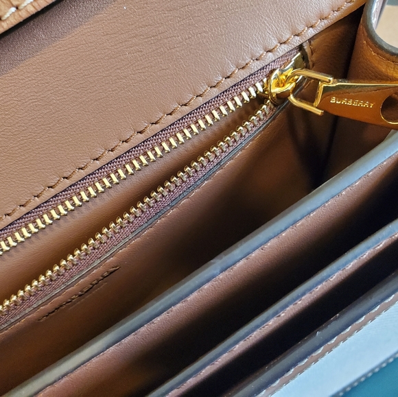 NWT$2150 Burberry TB Canvas Leather Crossbody Bag - Picture 14 of 16